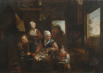 Peasant Family in the Kitchen